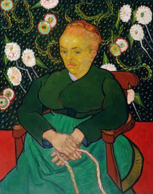 The Berceuse, Woman Rocking a Cradle (1889) by Vincent Van Gogh